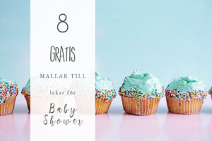Läs mer om artikeln 8 gratis mallar till Baby Shower – på svenska