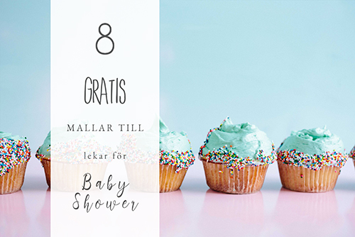 Du visar för närvarande 8 gratis mallar till Baby Shower – på svenska